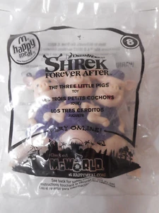 2010 McDonalds Happy Meal #8 Toy Shrek III Forever After Three Little Pig Sealed - Picture 1 of 6