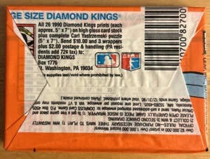 1990 Donruss Wax Pack Dan Schatzeder Astros Pitcher Showing On Back Bottom - Picture 1 of 2