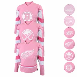 NHL Réplica Oficial REEBOK Moda Rosa Blanca Camiseta deportiva Bebé Niño Pequeño Niñas Jóvenes - Imagen 1 de 117