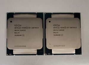 Lot of 2 Intel Xeon E5-2687W V3 SR1Y6 10 Core 3.1Ghz 9.6GT/s LGA2011-3 CPU