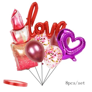 Foil Balloon Confetti Latex Balloons Love Party Decoration Wedding Anniversary - Picture 1 of 4