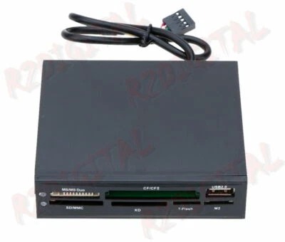 CARD READER INTERNO LC-Power LC-CR-1 LETTORE SCRITTORE 3.5" SCHEDE SLOT USB SDHC - Immagine 1 di 3