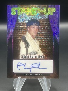 2022 Leaf Pop Century Chevy Chase Purple SP Stand-Up Auto Autograph #/7