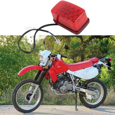 Motorcycle Tail Light Running Brake Lights Red For Honda XL100 100S 125 175 185S - Image 1 of 4