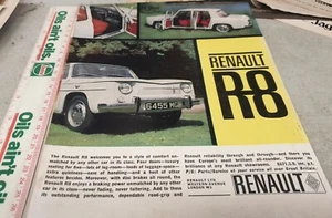 Anuncio de venta original Renault R8 años 60 - Imagen 1 de 1