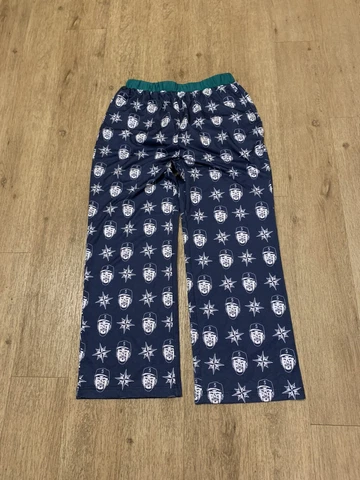 Men Seattle Mariners Baseball Blue Printed Pj Pants Size M Pull-On Cover