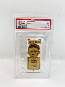1969-70 BAZOOKA JOHNNY EVERS HAND CUT