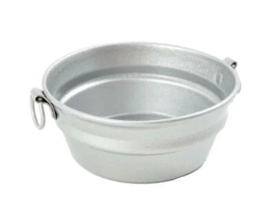 Bambole Casa Rotondo Metallo Lavare Vasca Miniatura 1:12 Cucina Accessorio - Immagine 1 di 4