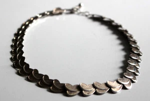 FABULOUS ARTICULATED STERLING SILVER COLLAR NECKLACE. - Picture 1 of 7