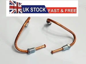 COPPER REAR 1PAIR BRAKE PIPES For VW CADDY MK3/1.6 TDI /2011-2016/FREE DELIVERY - Picture 1 of 11