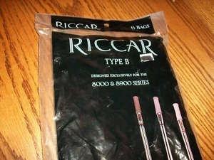 6-pack Riccar Genuine Type B Vacuum Bags 8000 & 8900 Series #C15-6-Sealed-NIP - Picture 1 of 2