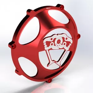 Ducati KBIKE clutch cover "Desmo" open red NEW - Picture 1 of 1