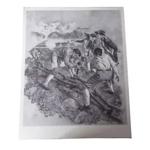 Estampado de acero/litografía Paul Calle - cadena a través del Hudson - Imagen 1 de 4