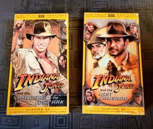 Indiana Jones and the Raiders of the Lost Ark & The Last Crusade VHS Lot New - Imagen 1 de 6