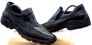 Bacco Bucci Federov Black Italian Calf Ski Leather Slip On SZ 9.5EE Made Italy - Picture 1 of 13