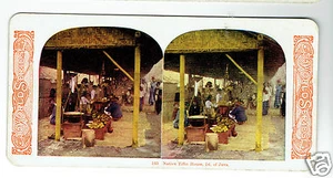 STEREOSCOPE SLIDE Java Tithe House 1905 stereoview - Picture 1 of 1