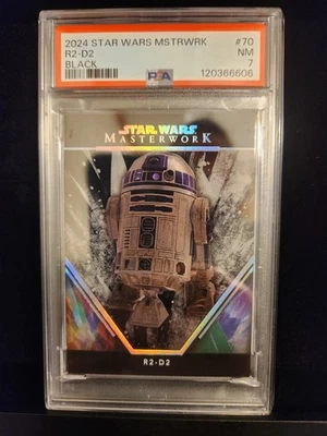 2024 Star Wars Masterwork R2-D2 Black 5/5 Omega #70 Empire Strikes Back PSA 7 - Image 1 of 2