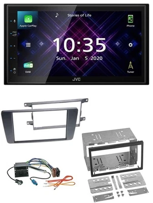 JVC DAB 2DIN MP3 Bluetooth USB Autoradio für Skoda Octavia 04-13 Scout 06-12 - Bild 1 von 4