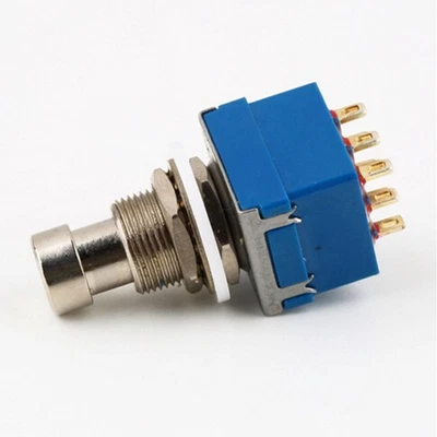 5 X Fußschalter Foot Switch Einbau Schalter 3PDT 9Pin Wahres Bypass Metall DHL - Bild 1 von 4