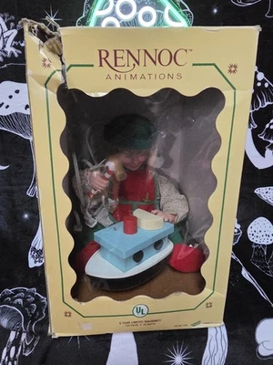 Rennoc Animations 12" Santa Toymaker Elf Christmas - Image 1 of 3