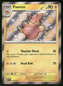 Pokemon Tcg Pawmo #143 Pokemon Paldean Fates NM - Picture 1 of 2