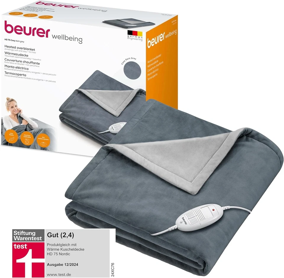 Beurer HD 75 Wärmezudecke - Dark Grey