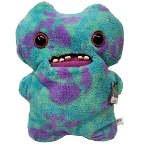 Big Fuggler Plush 18" Gaptooth McGoo Stuffed Animal Blue Purple Tie Dye Monster - Picture 1 of 15