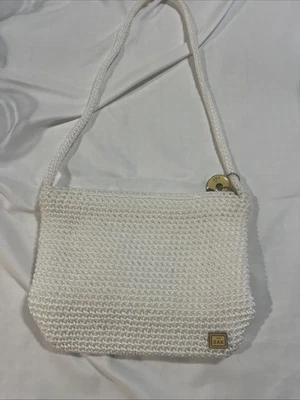 Bolso The Sak de ganchillo pequeño correa para el hombro cierre de cremallera blanco Foto 1 de 4