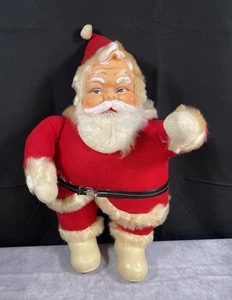 Stivali bianchi Babbo Natale peluche gomma faccia MCM made Japan vintage - Foto 1 di 8