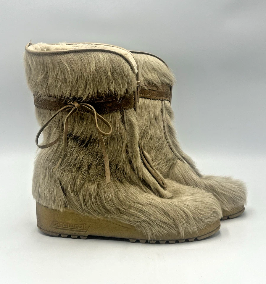 Steinkogler Vintage Winterboots , Snowcat , Gr . 37 , Echtfell ? Stiefel - Bild 1 von 4