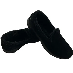 Skechers Go Walk Air Cooled Goga Mat Black Suede Comfort Slipper Loafer - Bild 1 von 11