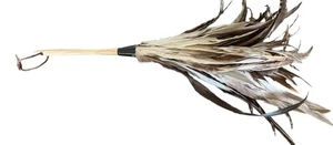 Ostrich Feather Duster with Wood Handle / Dust Cleaner By Texas Feathers - Picture 1 of 7