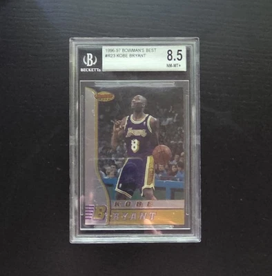 Tarjeta de novato Kobe Bryant 1996-97 Bowman's Best #R23 BGS 8,5 RC casi nueva-como nueva+ Foto 1 de 2