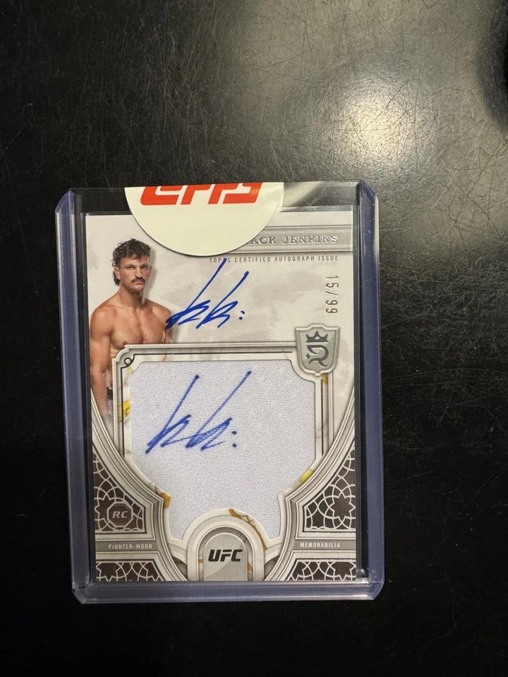 Jack Jenkins Rookie Relic Autographs 2024 Topps Royalty UFC /99 - Image 1 of 1
