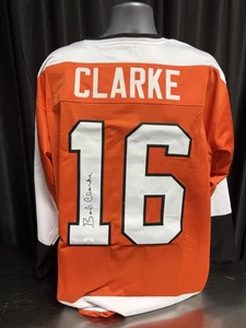 Philadelphia Flyers Bobby Clarke Signed Orange Jersey JSA - Picture 1 of 2