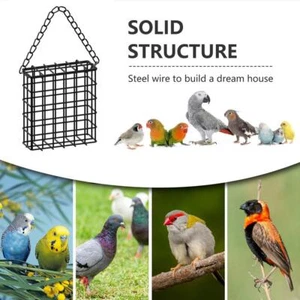 Quadratischer Vogelkäfig Vogelfutterhaus Maschendraht Futterhaus T7M3 N2V9 - Bild 1 von 13