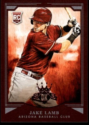 2015 Panini Diamond Kings Framed Red Jake Lamb Arizona Diamondbacks #162 R60 - Image 1 of 2
