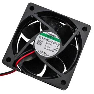 Fan 12V DC 1,2W 60x60x20mm 39,1m³/h 5000U/Min 39,1m³/h Sunon MF60201V11000UA99 - Picture 1 of 4