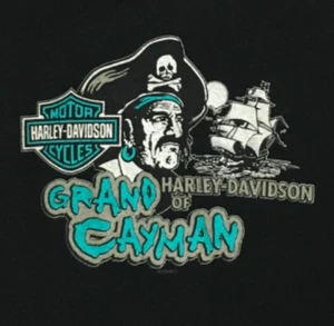 Top Harley Davidson Niñas o Niños Talla L Negro Gran Caimán Loro Mangas Cortas - Imagen 1 de 12