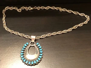 Vintage beautiful Sterling 925 Silver Necklace - Picture 1 of 3