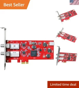 6902 DVB-S/S2 Dual Tuner Digital PCIe Satellite TV Card for live TV IPTV Server - Picture 1 of 6