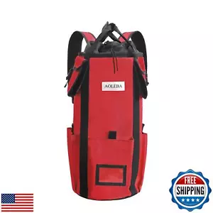AOLEBA Arborist Rope Storage Bag Tree Climbing Rock Rope Bucket Backpack Rope - Picture 1 of 5
