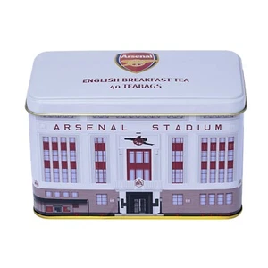 Arsenal FC Highbury Tea Tin with 40 English Breakfast Teabags - Perfect Gift - Picture 1 of 7