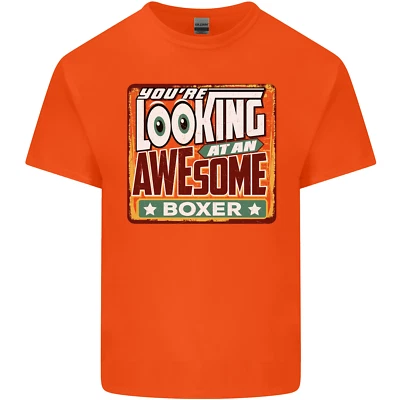 Youre Looking at an Awesome Boxer Boxeo Niños Camiseta Niños Niñas Foto 1 de 4