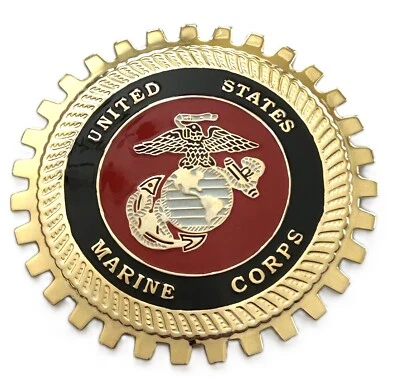INSIGNIA DE REJILLA DEL CUERPO DE MARINES DE ESTADOS UNIDOS EMBLEMA MILITAR Foto 1 de 2