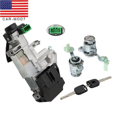 For 2003-2005 Honda Civic Complete Set Ignition Switch Cylinder Door Lock & Keys - Image 1 of 4