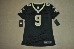 Camiseta Nike negra para mujer New Orleans Saints DREW BREES #9 NUEVA CON ETIQUETAS - Imagen 1 de 3
