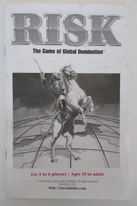 Risk 1999 Instructions Manual Rules Replacement Pieces Parts - Picture 1 of 4