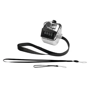 Metal Hand Tally Counter 4-Digit Counters Mechanical Palm Clicker Handheld Pitch - Picture 1 of 4