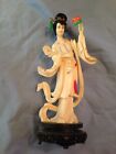 vintage geisha girl figurine hong kong early plastic ? celluloid